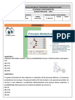 Atividade Complementar e Avaliação 8° Matemática Pronta (4° BIM)