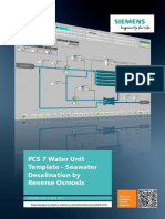 PCS 7 Water Unit Template - Seawater Desalination by Reverse Osmosis