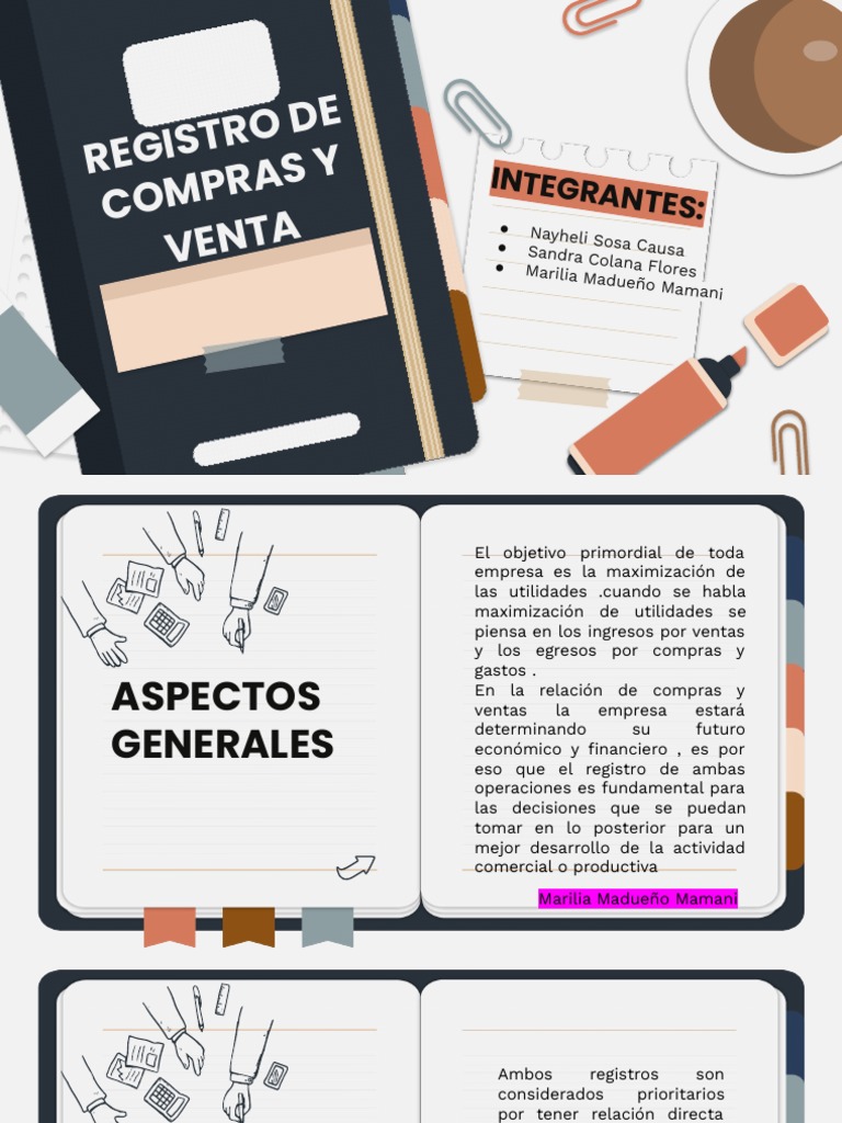 Registro de Compras y Ventas: IGV y Utilidades | PDF | Impuestos | Business