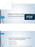 Indian Ethos and Values For Management