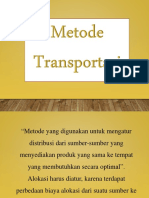 Metode Transportasi