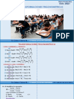 2022-I Nivel A1 07 Transformaciones Trigonometricas
