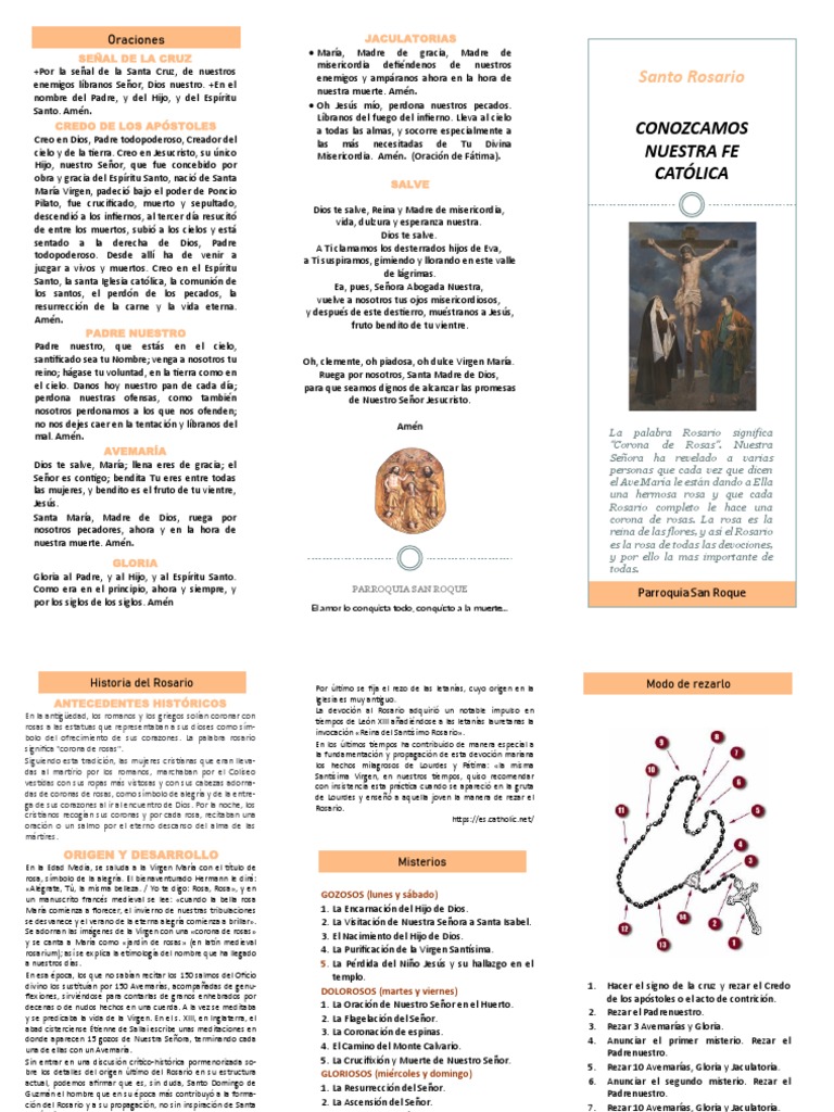 Historia y Significado del Rosario | PDF | Rosario | María, madre de Jesús
