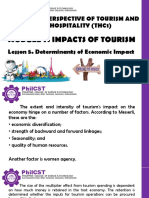 Micro Perspective of Tourism and Hospitality (Thc1)