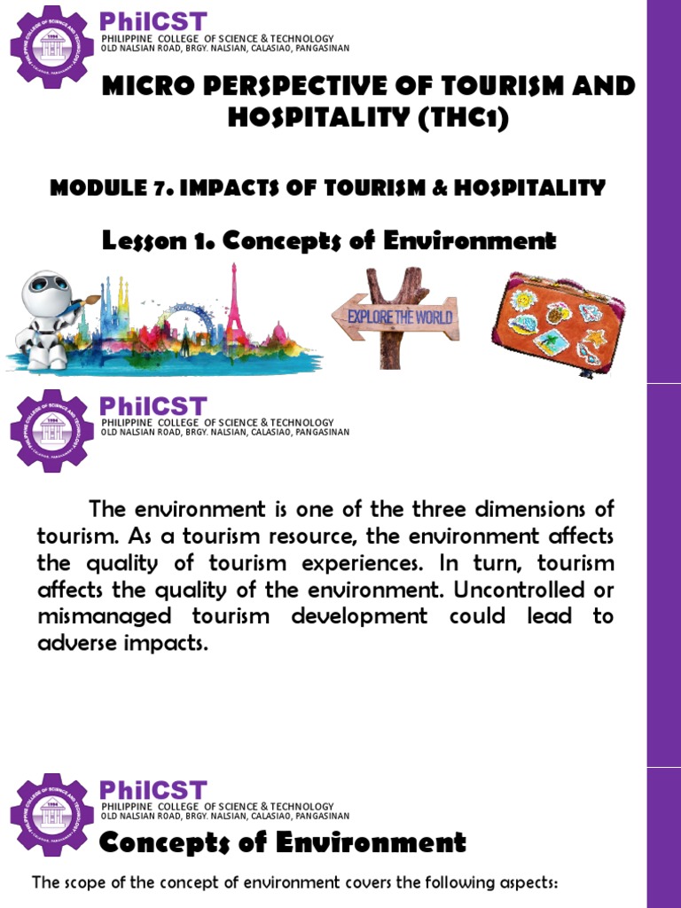 Micro Perspective of Tourism and Hospitality (Thc1) | PDF | Grassland ...