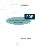 Module de Plaidoyer Et Négociation Master GLT & Commerce International Technolab ISTA