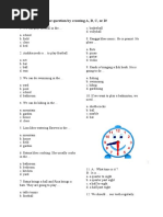 Soal UTS Bahasa Inggris Kelas 5 SD Semester 1