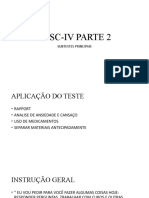 WISC-IV Parte 2 - Resumo dos Subtestes