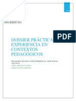 Dossier Práctica I - Experiencia en Contextos Pedagógicos