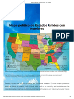 Mapa EE.UU. estados nombres