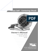 4 Jaw Self - Centering Chuck: Owner's Manual
