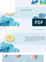 Bionat: Innovative Ecological Project. Group 3