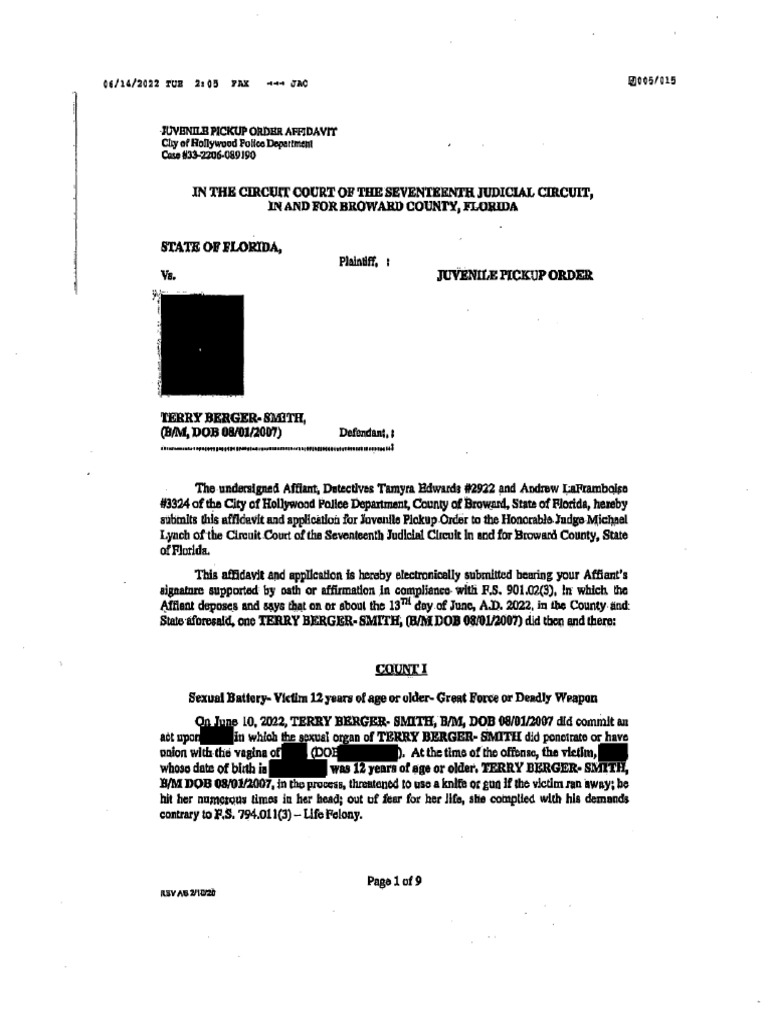 Terry BergerSmith Affidavit PDF