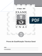 Exame Qualificação Técnica CFC CNAI