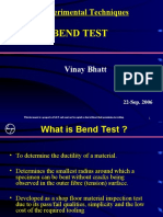 Experimental Techniques: Bend Test