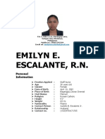 Emilyn E. Escalante, R.N.: Personal Information