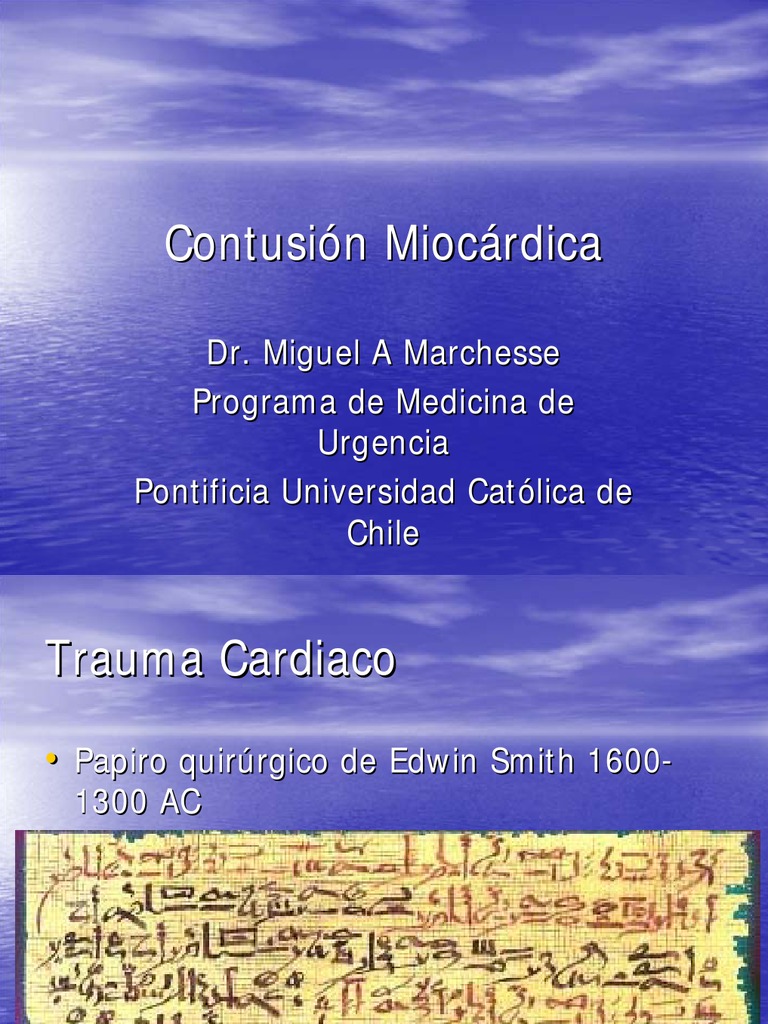 Contusion Miocardica | PDF