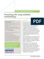 Promoting NIV Using ICEMAN Methodology: Qatar Critical Care Conference Abstract