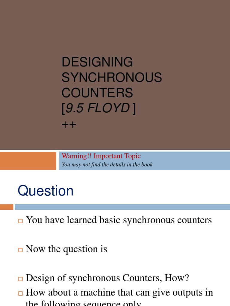 Designing Synchronous Counters Guide | PDF | Computer Programming ...