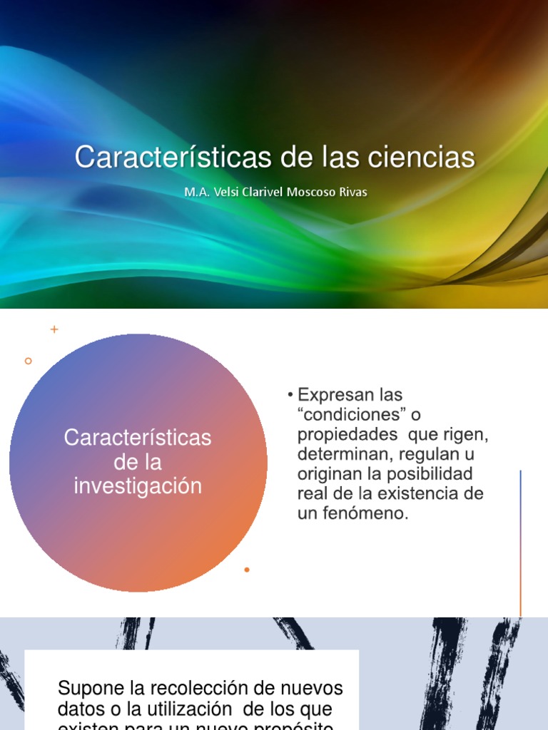 PP 5 Características de Las Ciencias