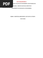 ME8691 Computer Aided Design and Manufacturing Notes 1