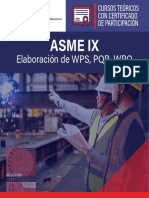 Curso ASME IX elaboración WPS PQR WPQ