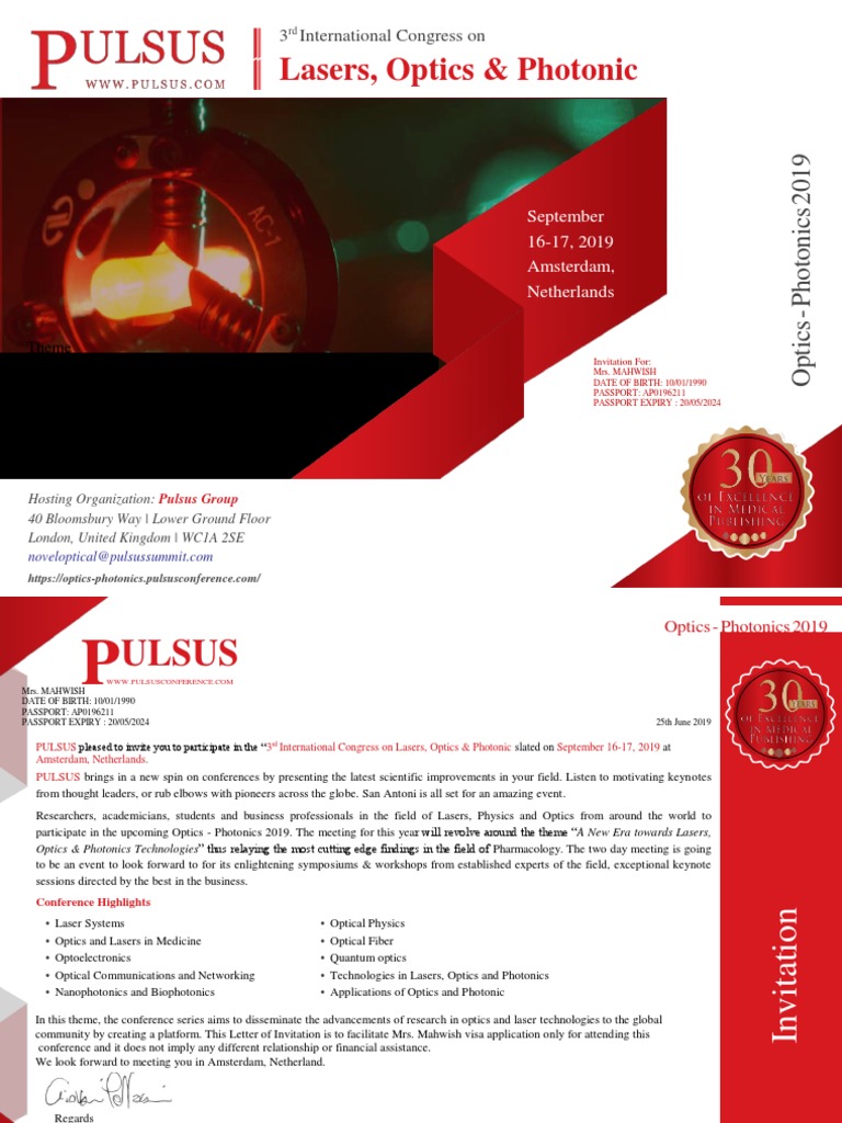 Lasers, Optics & Photonic 3 International Congress On PDF