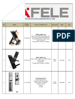 Häfele Architectural Hardware MRP List