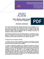 Model ASEM 2012 Chairman Statement