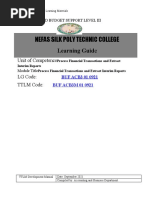 Nefas Silk Poly Technic College: Learning Guide