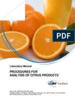 JBT Procedures For Analysis of Citrus Products