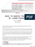 Back To Basics Training by Jason Rickaby - PHD