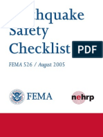 Earthquake Safety Checklist - FEMA_30