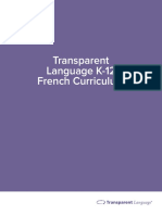 Transparent Language K-12 French Curriculum