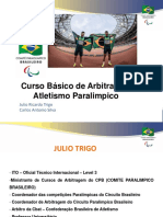 Curso de Arbitragem - Atletismo - Prof Julio Trigo