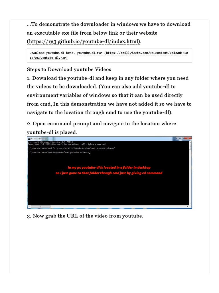 Videos Using Command Prompt Cmd Pdf