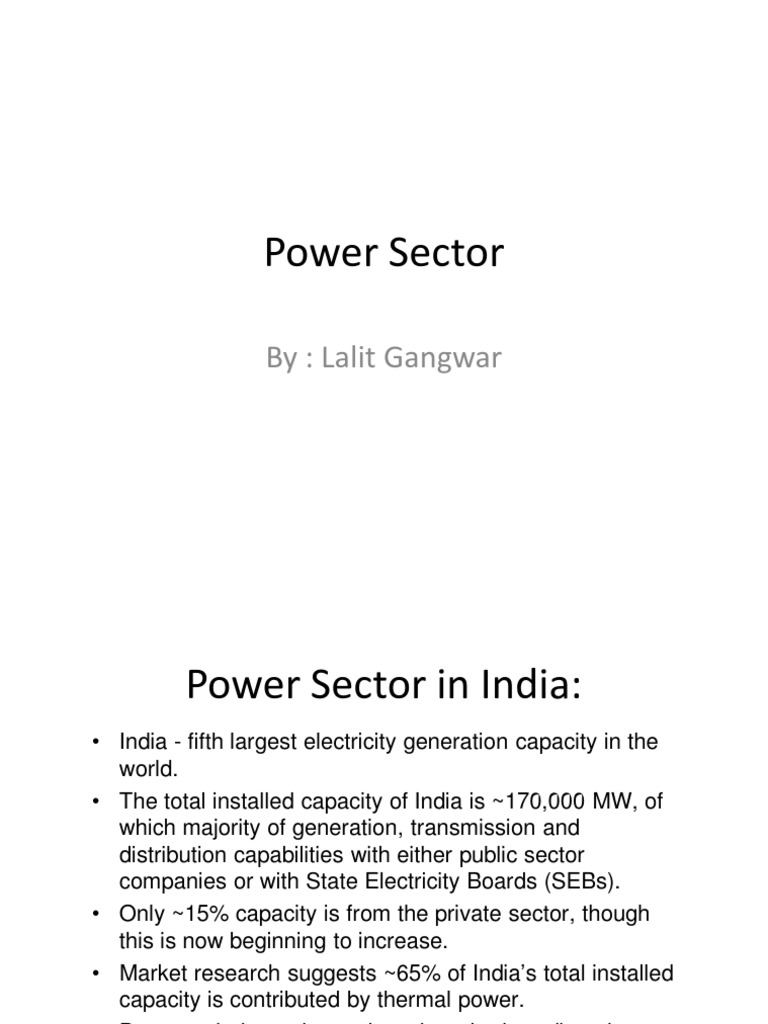Power Sector - MF | PDF
