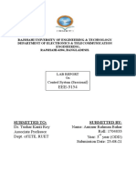 Submitted To: Dr. Tushar Kanti Roy Associate Professor Dept. of ETE, RUET Submitted By: Name: Aminur Rahman Bahar Roll: 1704033 Year: 3 Year (ODD) Submission Date: 23-08-21