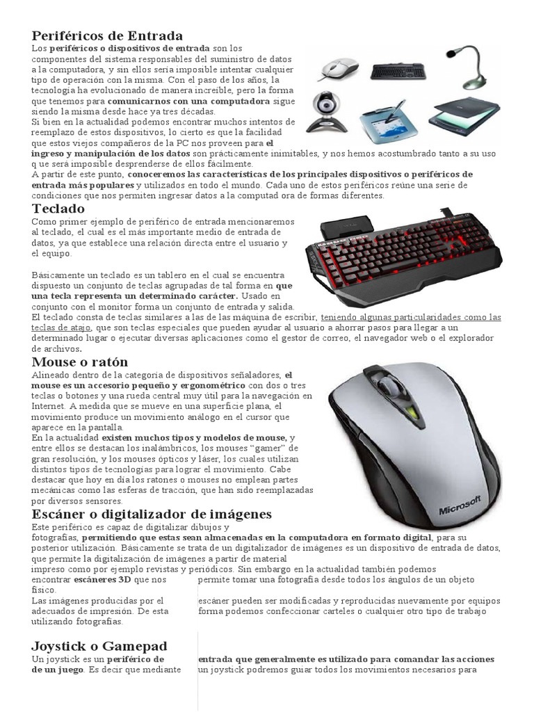 Perifericos | PDF | Periférico | Hardware de la computadora