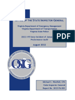 2022 I-95 Snow Incident of January 3-4 Performance Audit from Office of the Inspector General