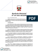 Texto Integrado Del Reglamento de Organización y Funciones Del Minam Rm. 167 20201 Minam