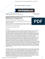 Insulin Sensitivity and Glucose Tolerance Are Altered by Maintenance On A Ketogenic Diet