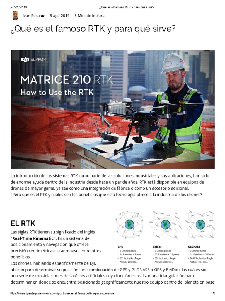 ¿Qué Es El Famoso RTK y para Qué Sirve | PDF | Sistema de ...