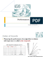 Performance Analysis: Order of Growth Analysis