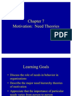 Theories of Motivation