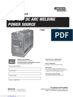 SAE-400 DC Arc Welding Power Source: Operator's Manual
