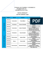 Plan Savjetovanja Predmetna Nastava 2022