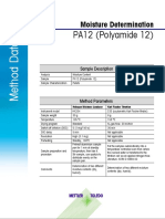PA12 (Polyamide 12) : Moisture Determination