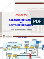 Aula 10 - Balanço de Massa No Leito de Secagem