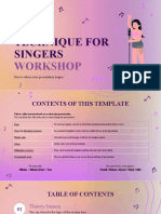 Vocal Technique For Singers Workshop